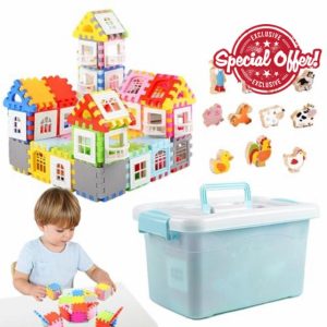 Salyeeluly House Blocks - Classic Houses Brick Building Set - Building Blocks Home Decor