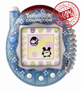 TAMAGOTCHI Bandai Connection Digital Pet Blue Glitter Shell Virtual Pet Electronic Toy With Infra-Red Connection For Shared Fun | Kids Toys For Girls And Boys Are Great Japanese Gifts