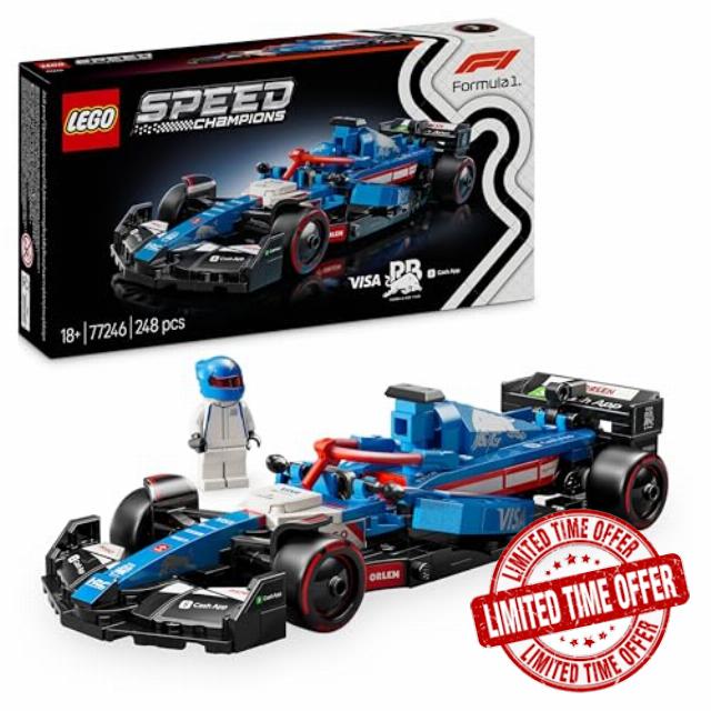 LEGO Speed Champions Visa Cash App RB VCARB 01 F1 Car Model Set for Adults