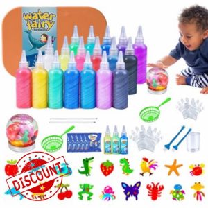 Water Jelly Creative Set | 10 Shape Molds EIf Kit | Aqua Fairy Water Gel Kit Toys 3D Aqua Fairy Water Gel Kit | DIYS Water Animal Beads Kit | Imaginative Sea Creature Oceans Mold