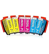 Clywenss 202 XL Black Ink Cartridges Compatible with Epson 202XL 202 XL Multipack for Expression ...