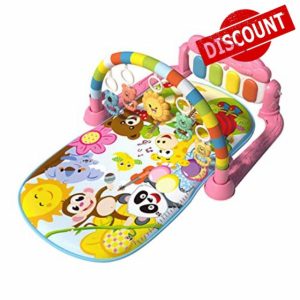 Baby Gym Play Mat Fitness Activity Music Lights Fun Piano Education Toy for Girls Boys