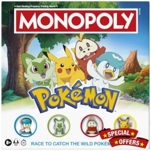 Monopoly Pokémon Edition Board Game - English Versio