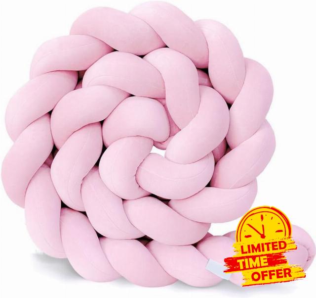 GYCS Braided Pillows Knotted Cot Bumper Soft Comfortable