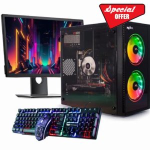 Veno Scorp Budget Gaming PC 22” Bundle Intel Core i3-8GB RAM - 500GB HDD – GT 710 2GB NOVA ARGB Gaming Case - WINDOWS 1