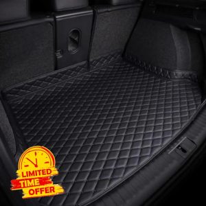 CUULESA Car Leather Boot Mats