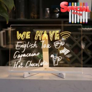 LED Note Board with 7 Colors Pen