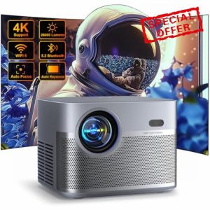[Auto Focus & Keystone] Projector 4K