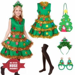 Amycute Christmas Tree Costumes for Women