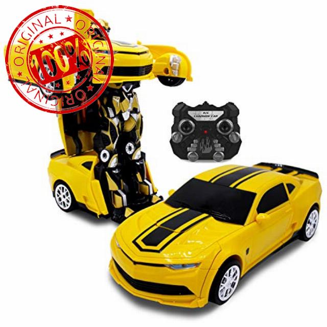 Homespired® Bumblebee Transformer Remote Control Car 2.4Ghz Rechargeable Radio Controlled RC Car with LED Lights and Sound