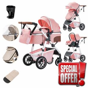 Zkiprm Baby Stroller 3-in-1