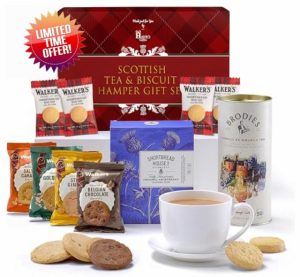 Hattie's Gifts Scottish Afternoon Tea Hamper - Contains Luxury Scottish Shortbread