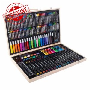 Premium 188-Piece Art Set in Wooden Suitcase – Complete Painting