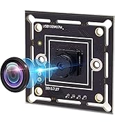 ELP OTG Wide Angle Webcam 5MP Aptina MI5100 CMOS 100 Degree No Distortion Lens USB Camera for Web...