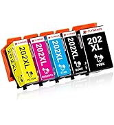 Clywenss 202 XL Ink Cartridges Compatible with Epson 202XL 202 XL Multipack for Expression Premiu...