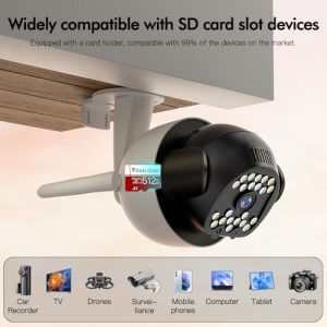 SD Card,UHD Video for GoPro,4K Camera Pro, Action Camera,Smartphone,MicroSDXC Memory Card UHS-I U3 A1 V3