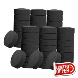 Yardenfun 70pcs Quick Burning Charcoal Bbq Charcoal Briquettes Instant Charcoal for Grilling Cooking Charcoal Instant Charcoal Briquettes Fireplace Grill Charcoal Picnic Charcoal