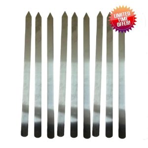 YSAMAX BBQ Kebab Skewers Stainless Steel Flat