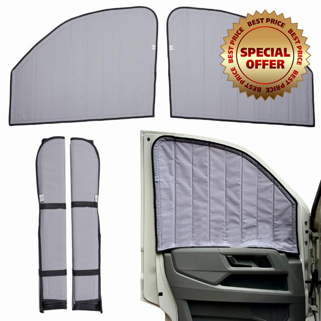 Living in a Bubble VOLKSWAGEN CRAFTER 2017 ONWARD INSULATED BLACKOUT WINDSCREEN COVER (Driver/Passenger Door 2017-Current)