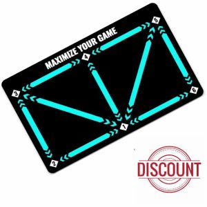 Football Training Mat Football Footstep Training Mat with a Pair of Anti-slip Socks