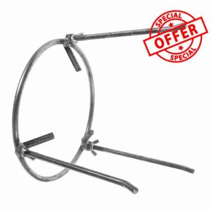 KITANDOVE Outdoor Tripod Cooking Tripod Wok Stand Camping Stand Legs Lock Tripod Stand Fire Pit Tripod Campfire Equipment Camping Fire Tripod Campfire Cooking Stand Tripods Grey Carbon Steel