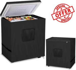 Ataoyus Chest Freezer Cover | Outdoor Freezer Cover Waterproof | Refrigerator Cover | Outdoor or Indoor Fridge Freezer Cover | Freezer Cover Protecto