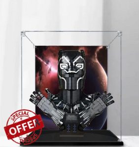 Acrylic Display Case for Lego 76215 Panther Bust Block Model