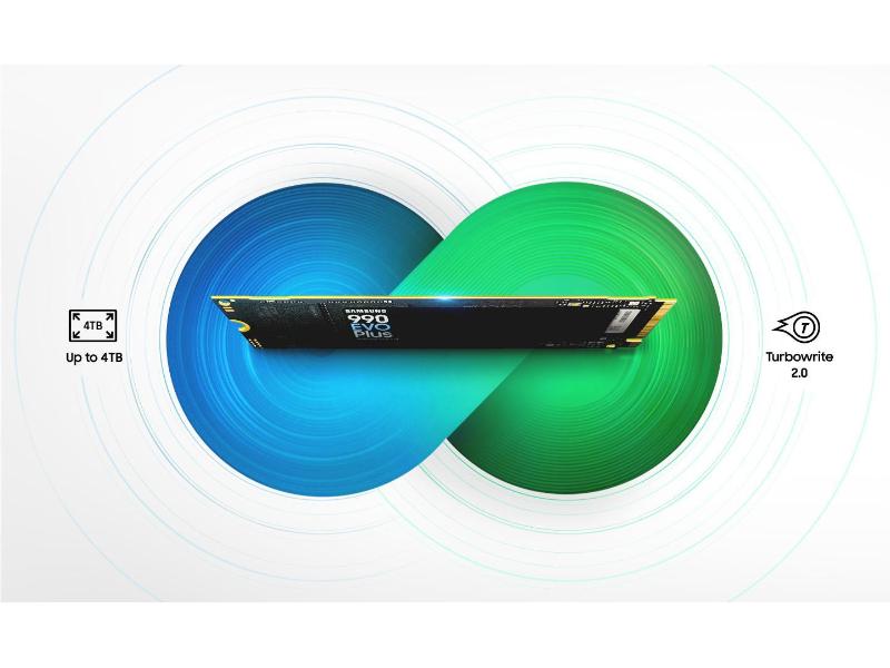 samsung ssd 990 evo plus, kapazität, turbo-write 2.0