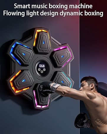 Music Boxing Machine with Gloves-Wall Mounted Smart Music Boxing