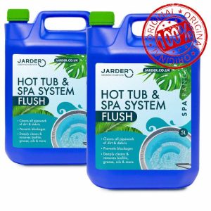 Jarder Hot Tub and Spa System Flush 10L - Cleans and Sterilises all Internal Pipework - Removes Dirt