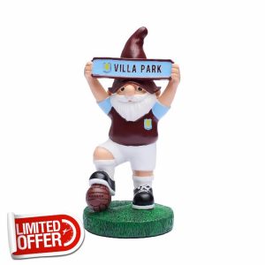 FOCO Officially Licensed Aston Villa FC Vintage Street Sign Football Garden Gnome