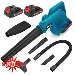 Cordless Leaf Blower 24V with 2 Batteries & Charger
