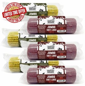 The Birdfood Warehouse Jumbo Suet Log 500g - Mixed Flavours 6pk | Natural