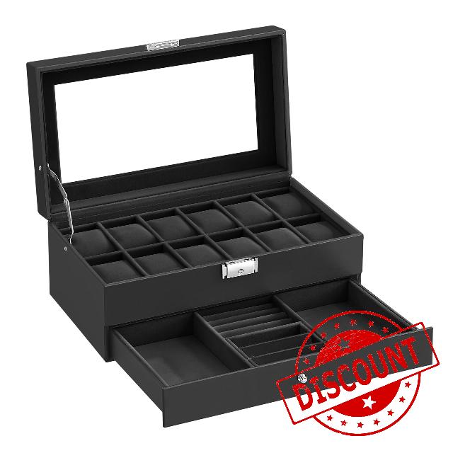 SONGMICS Watch Box