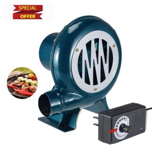 Electric Blacksmith Forge Blower with Governor Centrifugal BBQ Blower Pump Fan for Charcoal Chimney Starter Kitchen Cooking and Fireplace 100W Coal Forge Fan Air Blowe