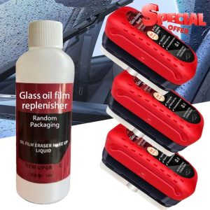 3PCS Automotive Oil Film Cleaning Brush