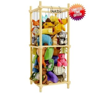 DUHARS Stuffed Animal Storage Zoo Cage