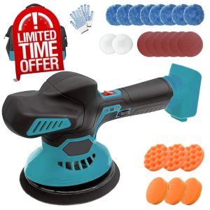 Cordless Car Buffer Polisher for Makita Battery with 6 Variable Speed