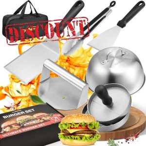 zycBernoi Smash Burger Press Kit with Storage Bag