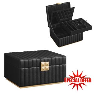 SONGMICS HOME ANAH Collection - 2-Tier Jewellery Box with Mirror