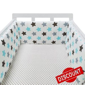 QOPIGFBN Soft and Breathable Cot Bumper with Sturdy Padding