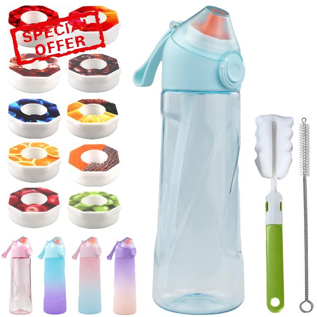 FLRWDJL Air Water Bottle with 10 Flavour Pods