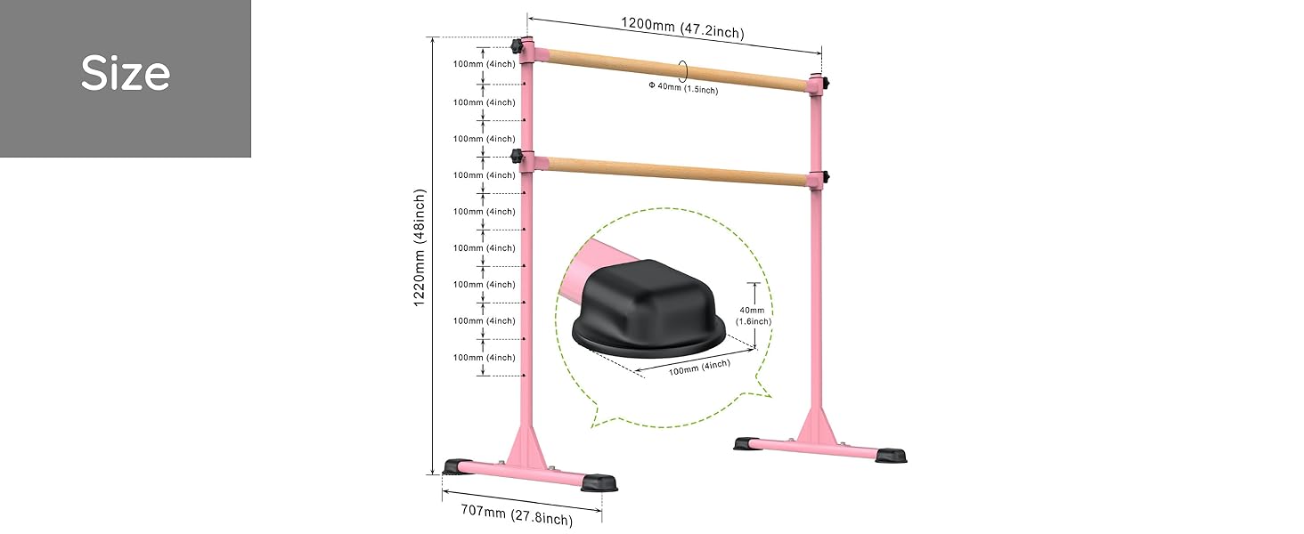 Ballet Barre Freestanding