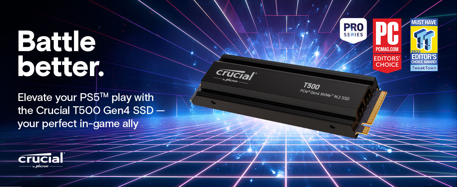 Crucial T500 Heatsink SSD