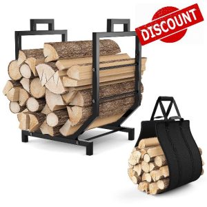 Mutool Firewood Rack with Canvas Carrier