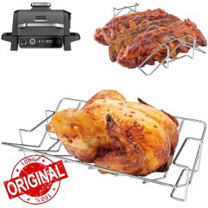 2 in 1 Rib Rack for Ninja Smoker OG900 OG800 OG951 OG952 Series Turkey Roasting Rack