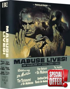 MABUSE LIVES! DR MABUSE AT CCC: 1960–1964 (Masters of Cinema) Limited Edition Four-disc Blu-ray Boxed Se