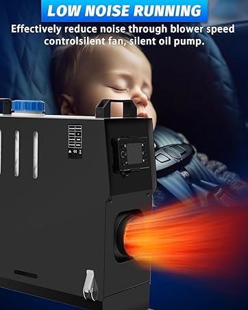 XYJBHB 5KW - 8KW Diesel Air Heater with LCD Switch & Remote Control, Fast Heating Defrosting Defo...