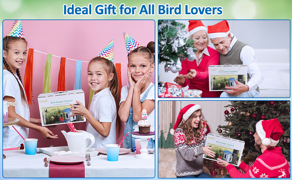 bird feeder camera with different add-ons