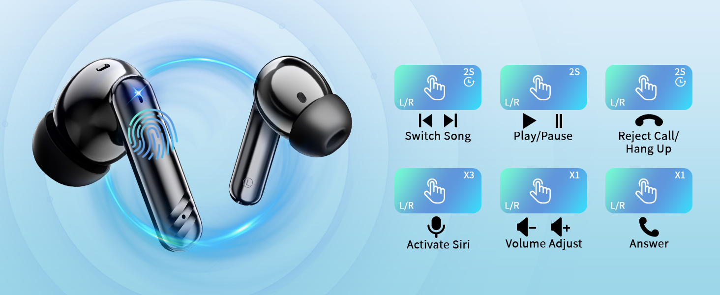 in ear headphones bluetooth IPX7 Waterproof